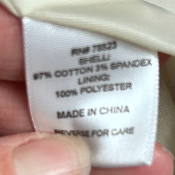 Talie jacket large NWT trench spring cotton polka dot lightweight neutrals‎ - Picture 13 of 13